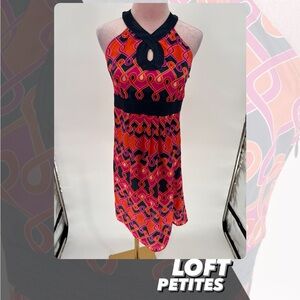 EUC Loft Petites Halter Neck Dress